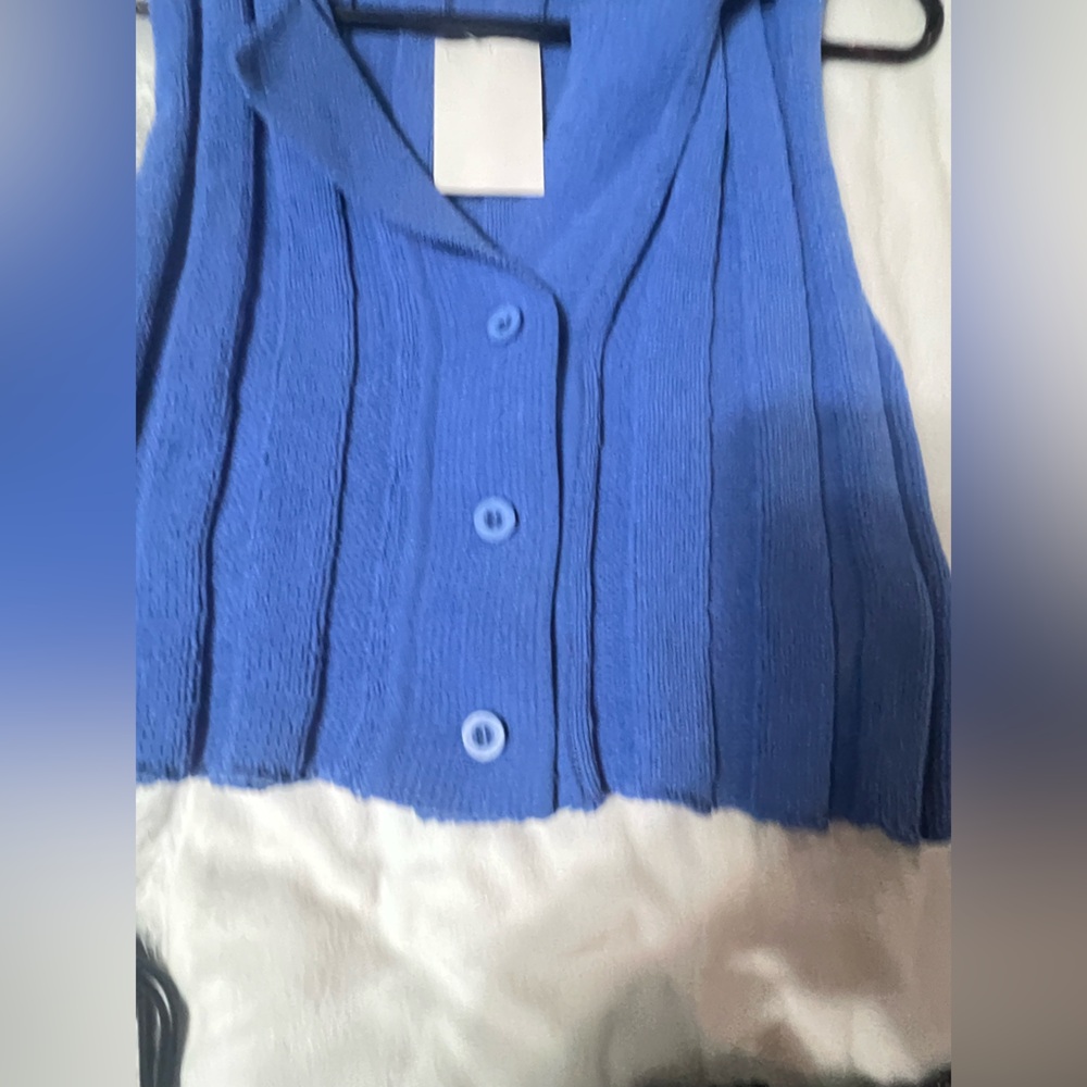 Zara Vibrant Blue Knit Cardigan